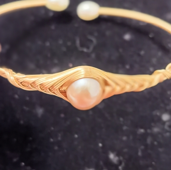 Freshwater pearl bracelet. - Picture 5 of 6